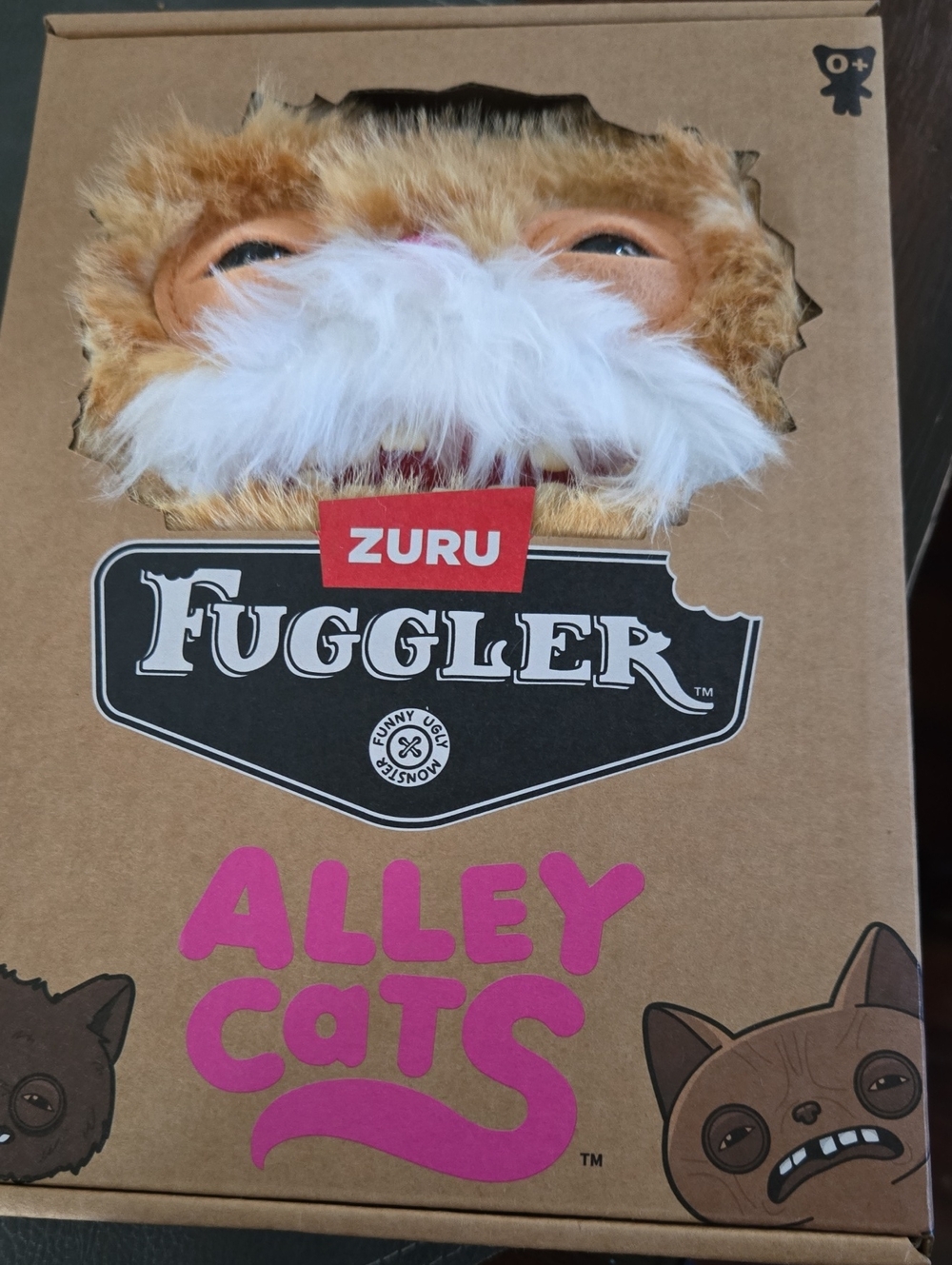 Fuggler Alley Cats Plush Toy - Brown & White